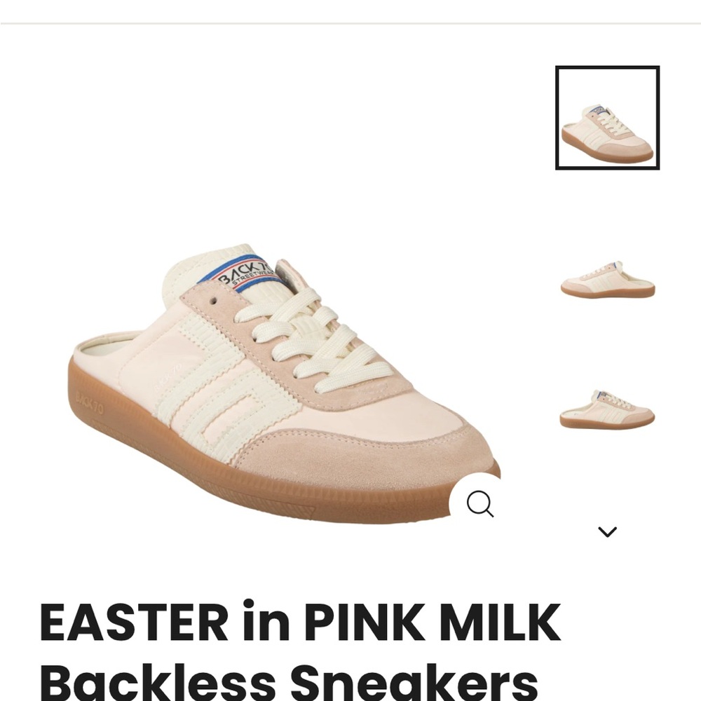 EASTER in PINK MILK Backless Sneakers